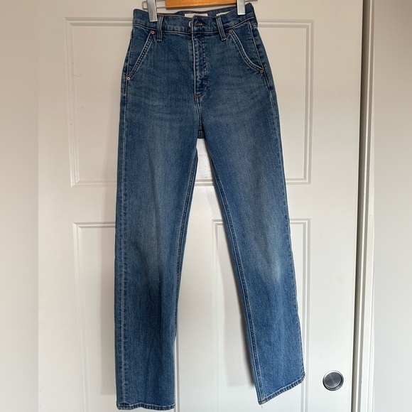 Aritzia Denim Forum The Arlo High Rise Trouser Straight Size 25 - Picture 3 of 9